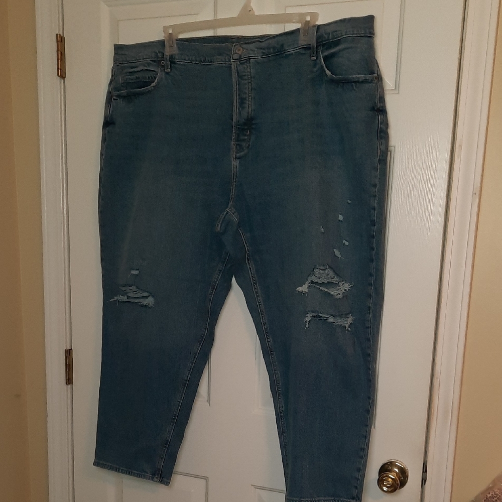 Women's Old Navy Extra High Rise Curvy Sky-hi Straight Sz. 26 New Without Tags